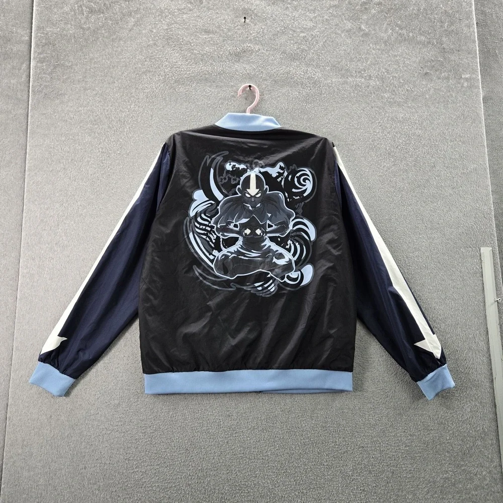 Avatar Men Jacket M‎ Black Graphic Bomber Character Zipper
